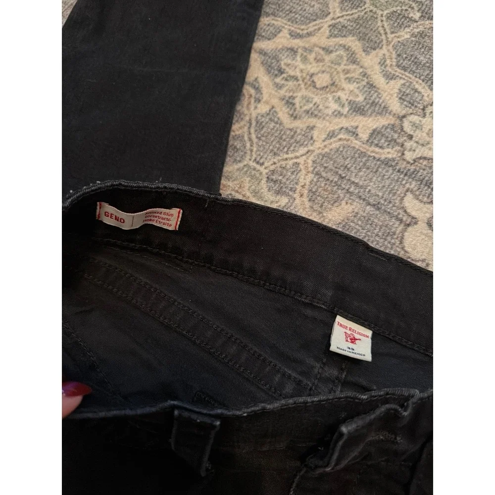 Men's True Religion Geno Slim Jeans Black